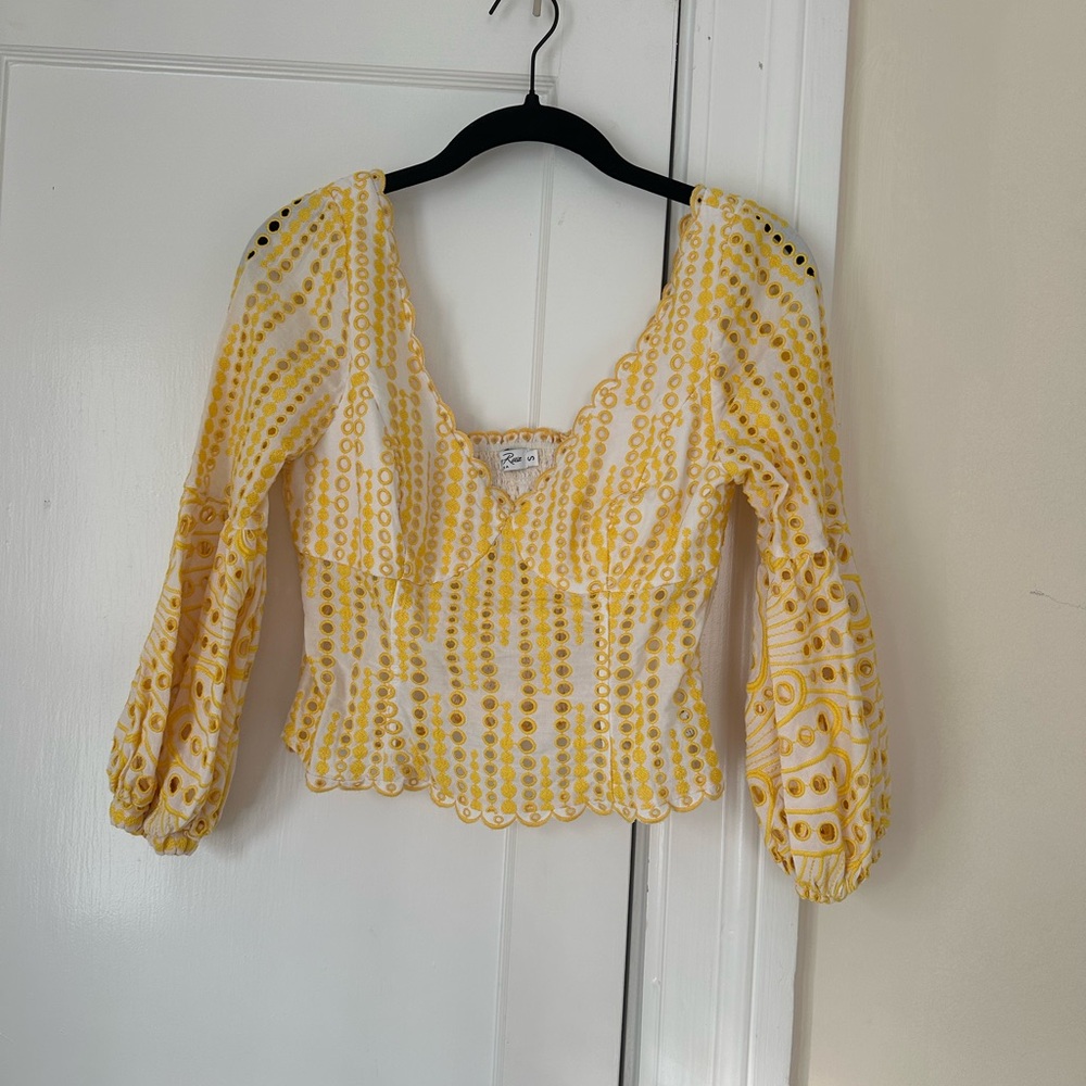 CHARO RUIZ IBIZA long sleeve yellow top